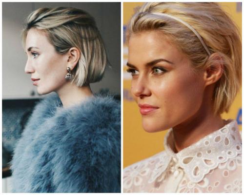 Короткое каре на светлые волосы без челки. Кому подходит