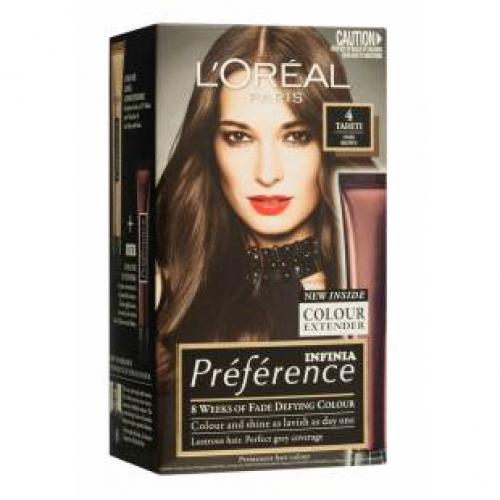L#39oreal color extender инструкция. L'Oreal Paris краска для волос (4.0 Натуральный коричневый) / Preference Infinia 4 Tahiti Natural Brown