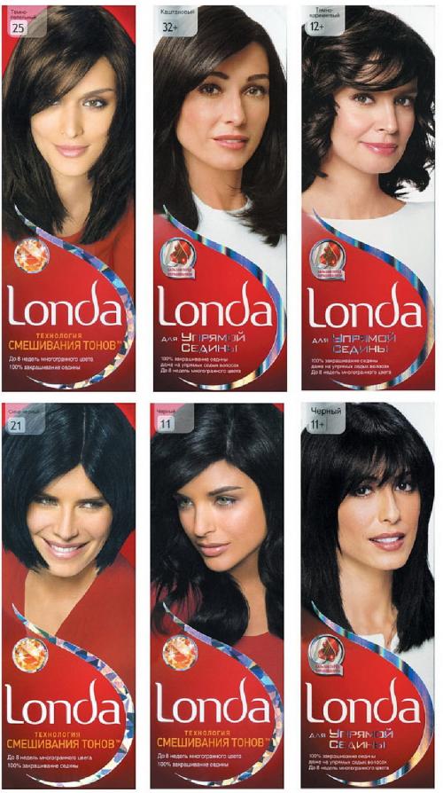 Краска Лонда смешивание тонов палитра. Обзор палитры краски для волос Лонда