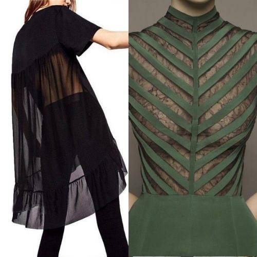 Синяя прозрачная блузка. Прозрачные блузки: модные фасоны и модели