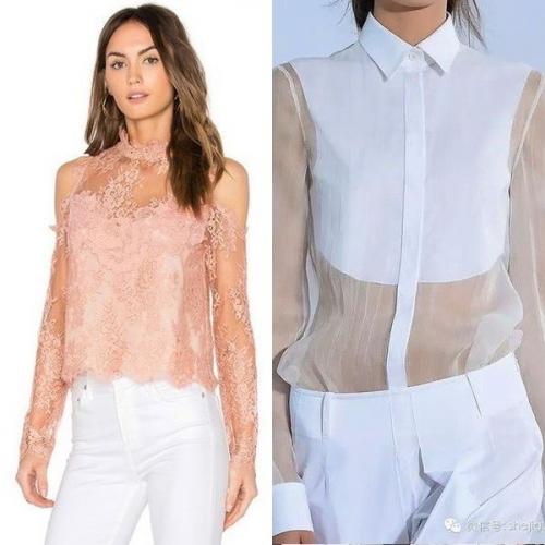 Синяя прозрачная блузка. Прозрачные блузки: модные фасоны и модели