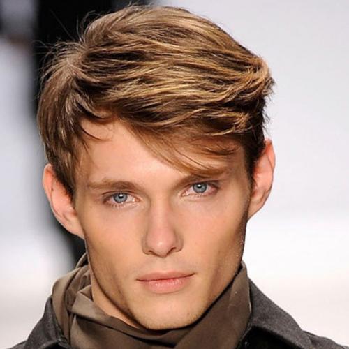 Прически для треугольного лица мужские. Виды челки