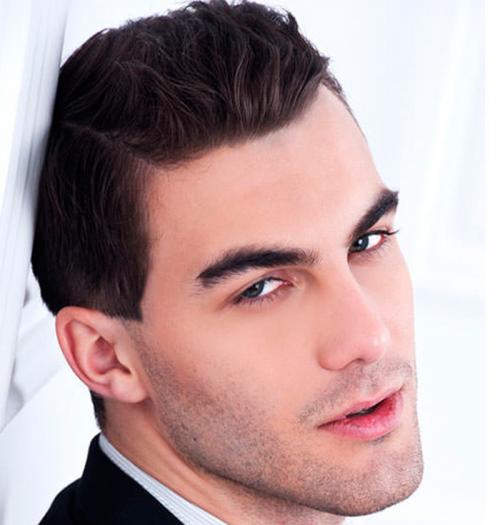 Прически для треугольного лица мужские. Виды челки