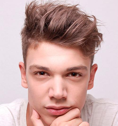 Прически для треугольного лица мужские. Виды челки