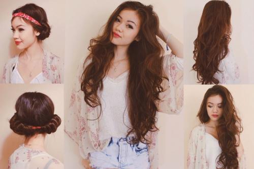 Кудри на средние волосы на бигуди. Основные принципы использования бигуди 08