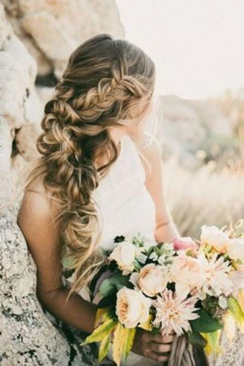 Прическа к длинному платью. Красивые прически к длинному платью в пол: фото блондинок и брюнеток 33