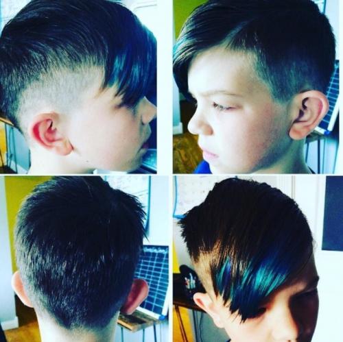 Стрижка мальчика с челкой. Классика