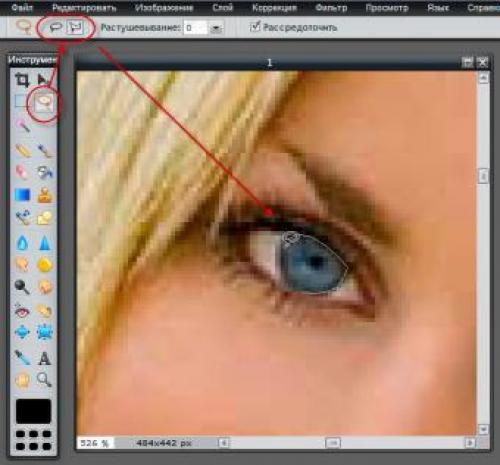 Покраска онлайн волос. Способ 1: Avatan 03