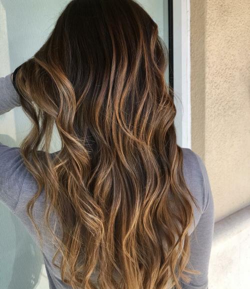 Балаяж. Топ-20 балаяж идей окрашивания волос от коричневого до карамельного тона