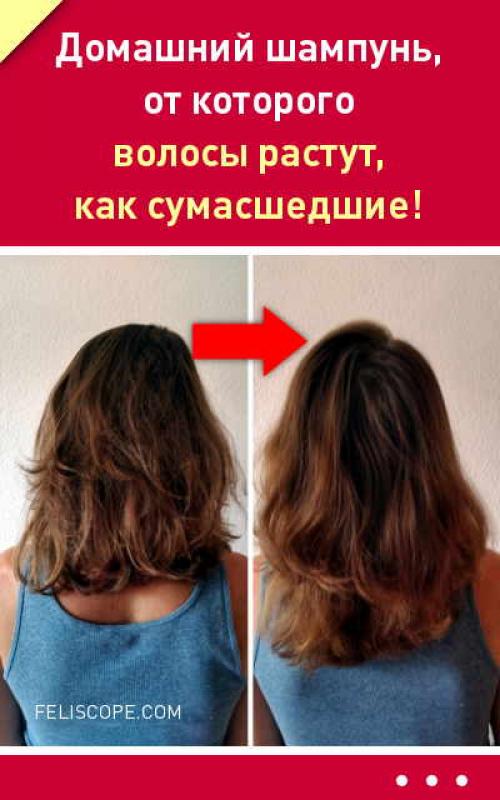 Шампунь от которого волосы быстро растут. Домашний шампунь, от которого волосы растут, как сумасшедшие! 01