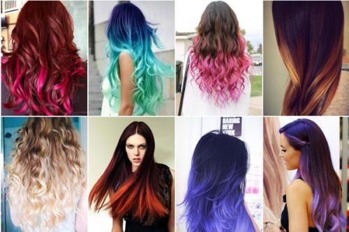 Двутональное окрашивание волос. Виды омбре