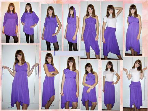 Прическа под платье-трансформер. Как завязывать платье-трансформер — интересные идеи