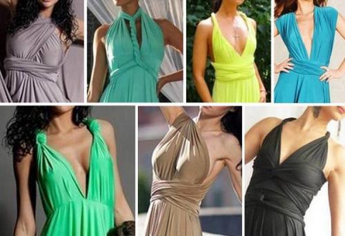 Прическа под платье-трансформер. Как завязывать платье-трансформер — интересные идеи