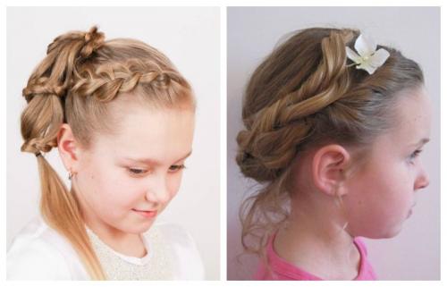 Простые детские прически. Детские прически в школу