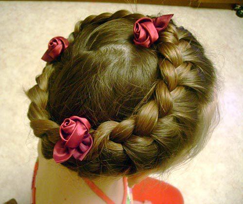 Плетение кос детям. Плетение косы-жгута — видео