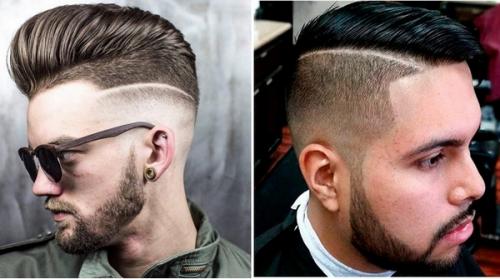 Мужская стрижка с выбриванием висков и затылка. Варианты