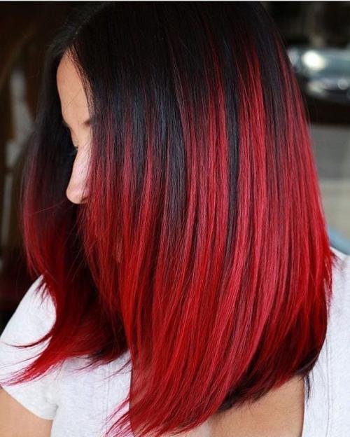 Какая рыжая краска возьмет темные волосы. Различные техники для изменения оттенка