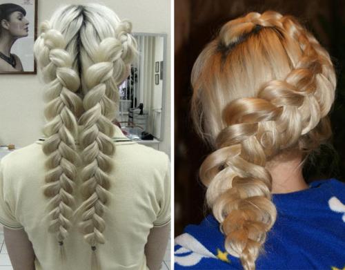 Французская коса наоборот самой себе. Косичка наоборот – инструкция по плетению