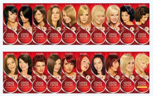 Лонда колор краска для волос палитра. Краска Лондаколор (Londacolor): палитра цветов и оттенков