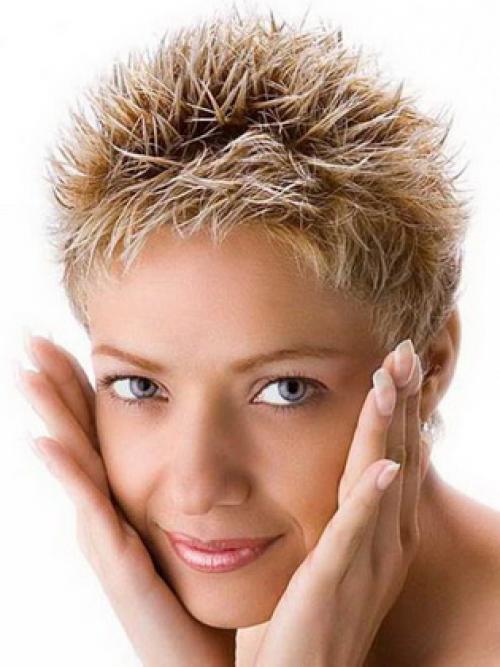 Как уложить прическу ежик. Стрижка с «ежиком» на макушке для девушек