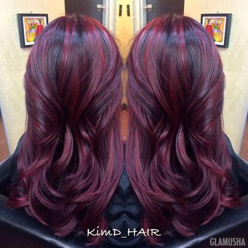 Спелой вишни цвет волос. Вишнёвое Bombre: новый тренд в окрашивании волос