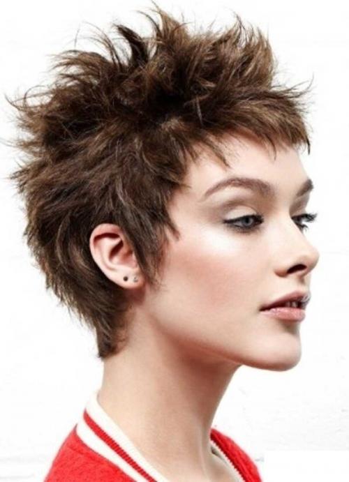 Женская стрижка ежик с челкой. Ёжик - стрижка 2019 года