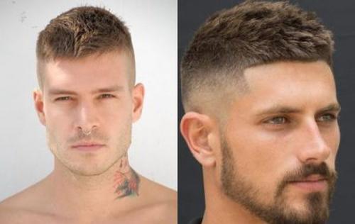 Ежик мужские прически. Причёска ёжик мужская фото 04