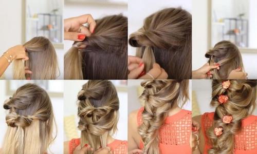 Воздушная КОСА с резинками. Косы с резинками: 18 идей для взрослых и детей