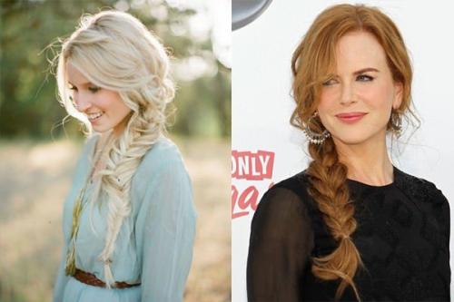 Коса на бок с распущенными волосами. Кому подойдёт такая прическа