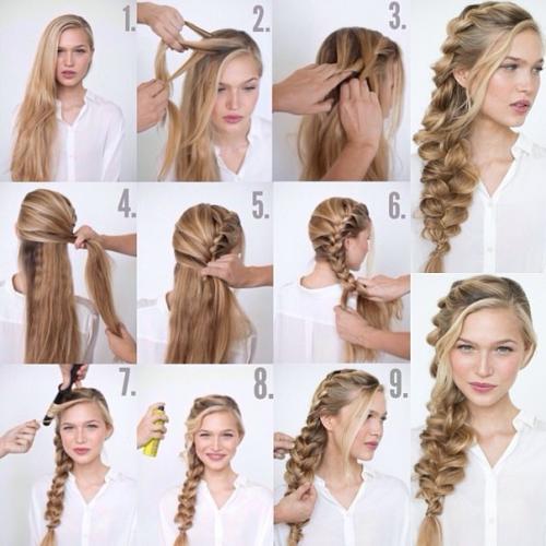 Колосок на бок. Способ плетения «французской косы» на бок