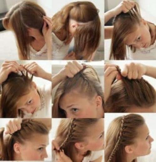 Стрижка, чтобы волосы не укладывать.