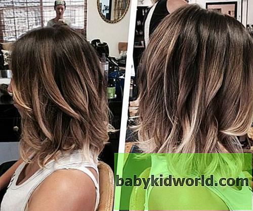 Мелирование омбре колорирование. Самые модные виды окрашивания в стиле Ombre Hair Color 2019 на темные короткие, длинные и средние волосы 15