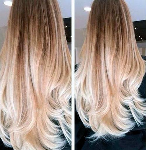 Мелирование омбре колорирование. Самые модные виды окрашивания в стиле Ombre Hair Color 2019 на темные короткие, длинные и средние волосы 05