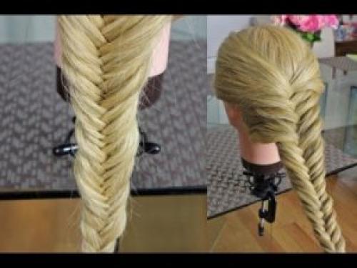 Колосок рыбий хвост наоборот. Плетение обратного колоска (рыбий хвост)