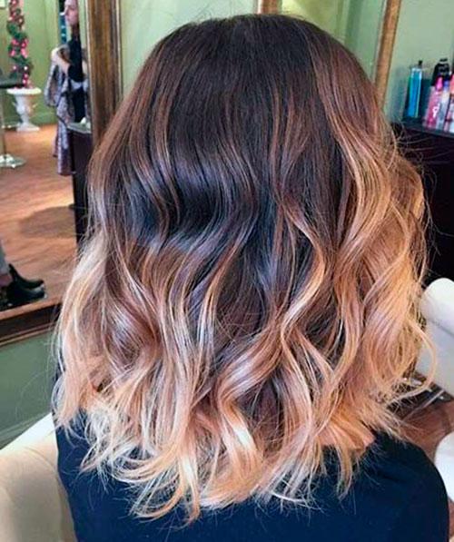 Мелирование омбре колорирование. Самые модные виды окрашивания в стиле Ombre Hair Color 2019 на темные короткие, длинные и средние волосы 03