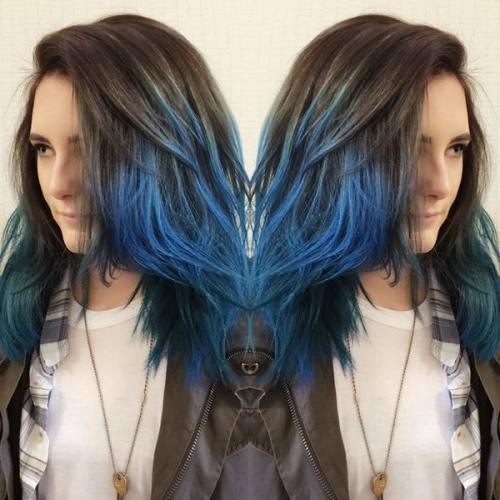 Как покрасить амбре двумя цветами. Амбре (омбре), коломбре 06