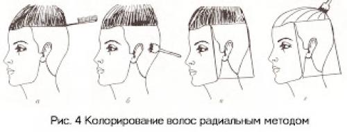 Схемы колорирования волос. Способы колорирования волос: современные техники