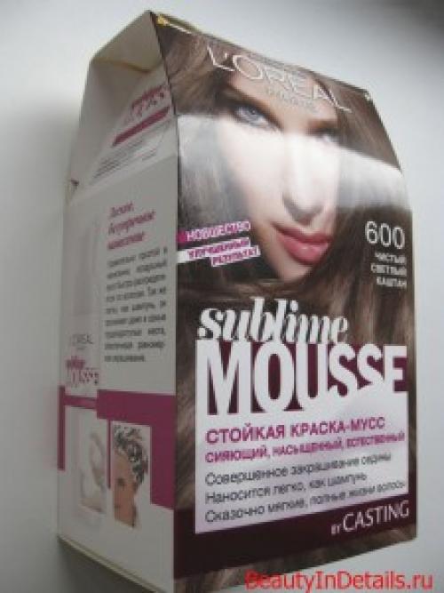 И снова я купила краску для волос…Sublime mousse от Loreal.