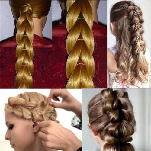 Плетение кос с резинками. 10 причесок на основе косы из хвостиков с резинками: с фото, схемами и видео, пошагово научим плести ее и даже вокруг головы