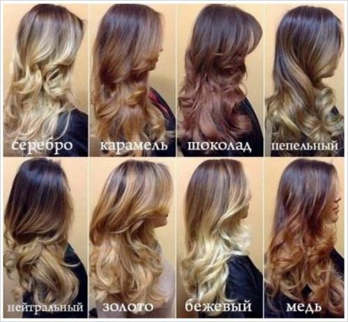 Омбре с мелированием на темных волосах. Шатуш, балаяж, омбре/сомбре: расставляем все на свои места