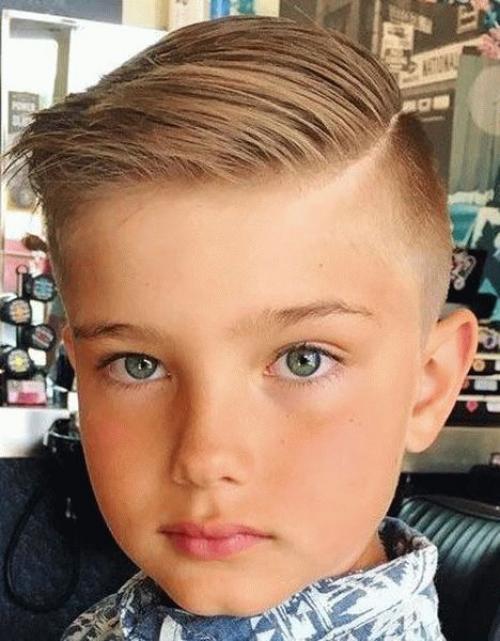 Стрижка итальянка для мальчика на короткие волосы