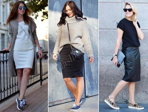 Высокие сникерсы. С чем носить сникерсы на танкетке и без: фото и видео