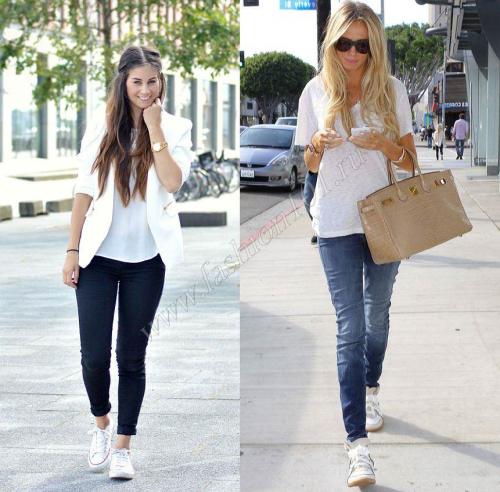 Высокие сникерсы. С чем носить сникерсы на танкетке и без: фото и видео