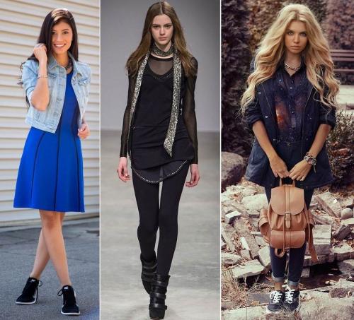 Высокие сникерсы. С чем носить сникерсы на танкетке и без: фото и видео