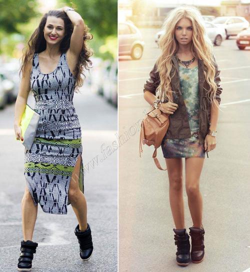 Высокие сникерсы. С чем носить сникерсы на танкетке и без: фото и видео