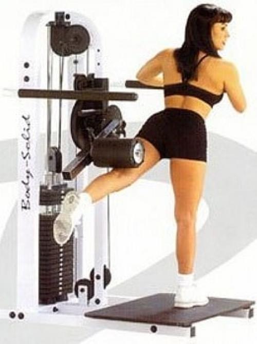 Махи ногой назад в партере. Назад