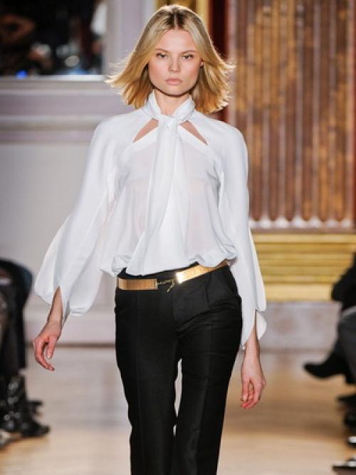 С чем носить прозрачную черную блузку. С чем носить блузку из прозрачной ткани 01