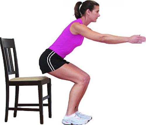 Приседания с отведением ноги в сторону. Укрепляем мышцы ног