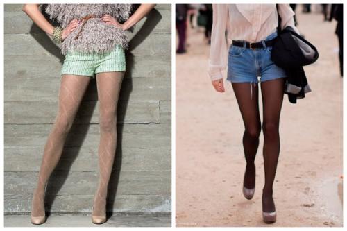 Образы с шортами и колготками. Весна в деталях. Как носить шорты, чтобы было не вульгарно?
