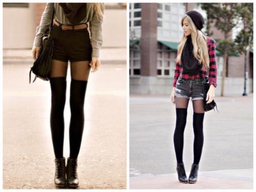 Образы с шортами и колготками. Весна в деталях. Как носить шорты, чтобы было не вульгарно?